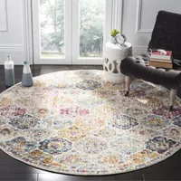 Safavieh Madison Collection Sally Geometric Round Area Rug