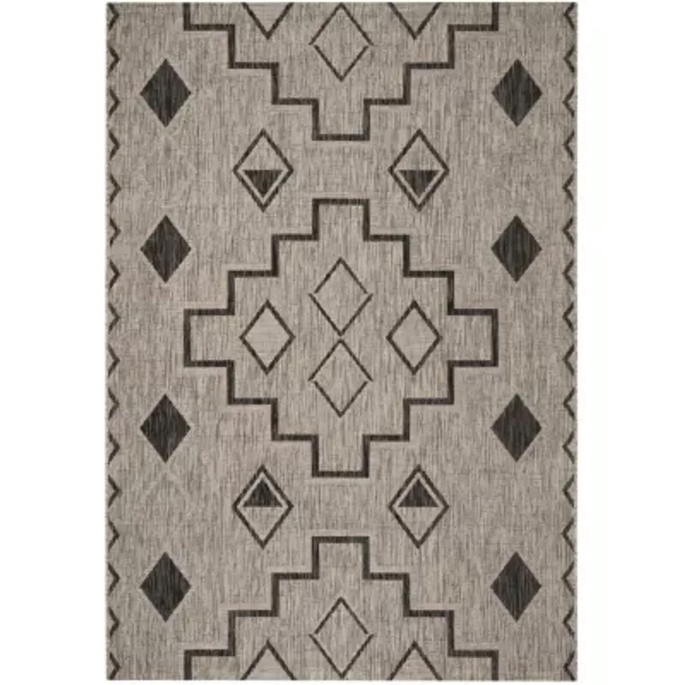 Safavieh Courtyard Collection Ambrose Geometric Indoor/Outdoor Area Rug