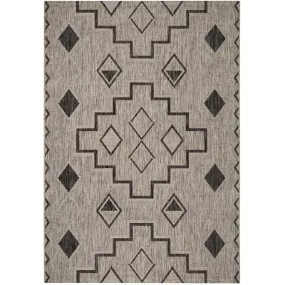 Safavieh Courtyard Collection Ambrose Geometric Indoor/Outdoor Area Rug