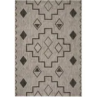 Safavieh Courtyard Collection Ambrose Geometric Indoor/Outdoor Area Rug