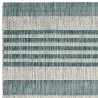 Safavieh Courtyard Collection Major Stripe Indoor/Outdoor Runner Rug