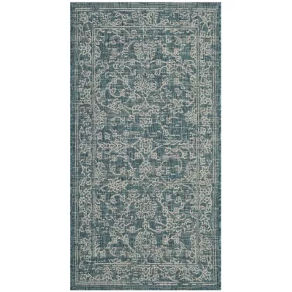 Safavieh Courtyard Collection Clarissa Oriental Indoor/Outdoor Area Rug