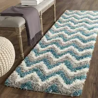 Safavieh Shag Kids Collection Byron Geometric Runner Rug