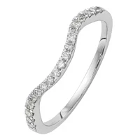 1/5 CT. Natural White Diamond 14K Gold Wedding Band