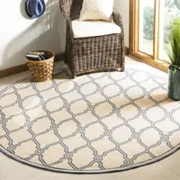 Safavieh Linden Collection Mark Geometric Round Area Rug