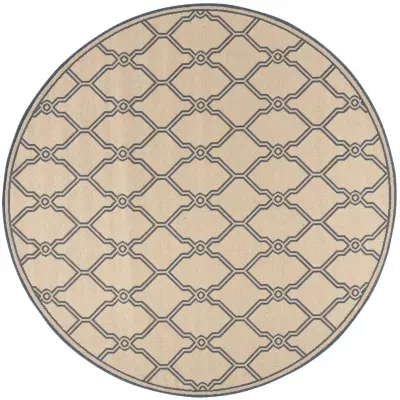 Safavieh Linden Collection Mark Geometric Round Area Rug