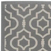 Safavieh Courtyard Collection Meryll Geometric Indoor/Outdoor Runner Rug