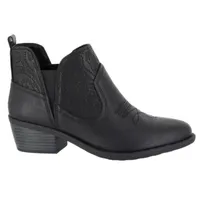 Easy Street Womens Legend Block Heel Booties