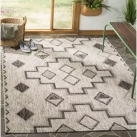 Safavieh Courtyard Collection Ambrose Geometric Indoor/Outdoor Area Rug