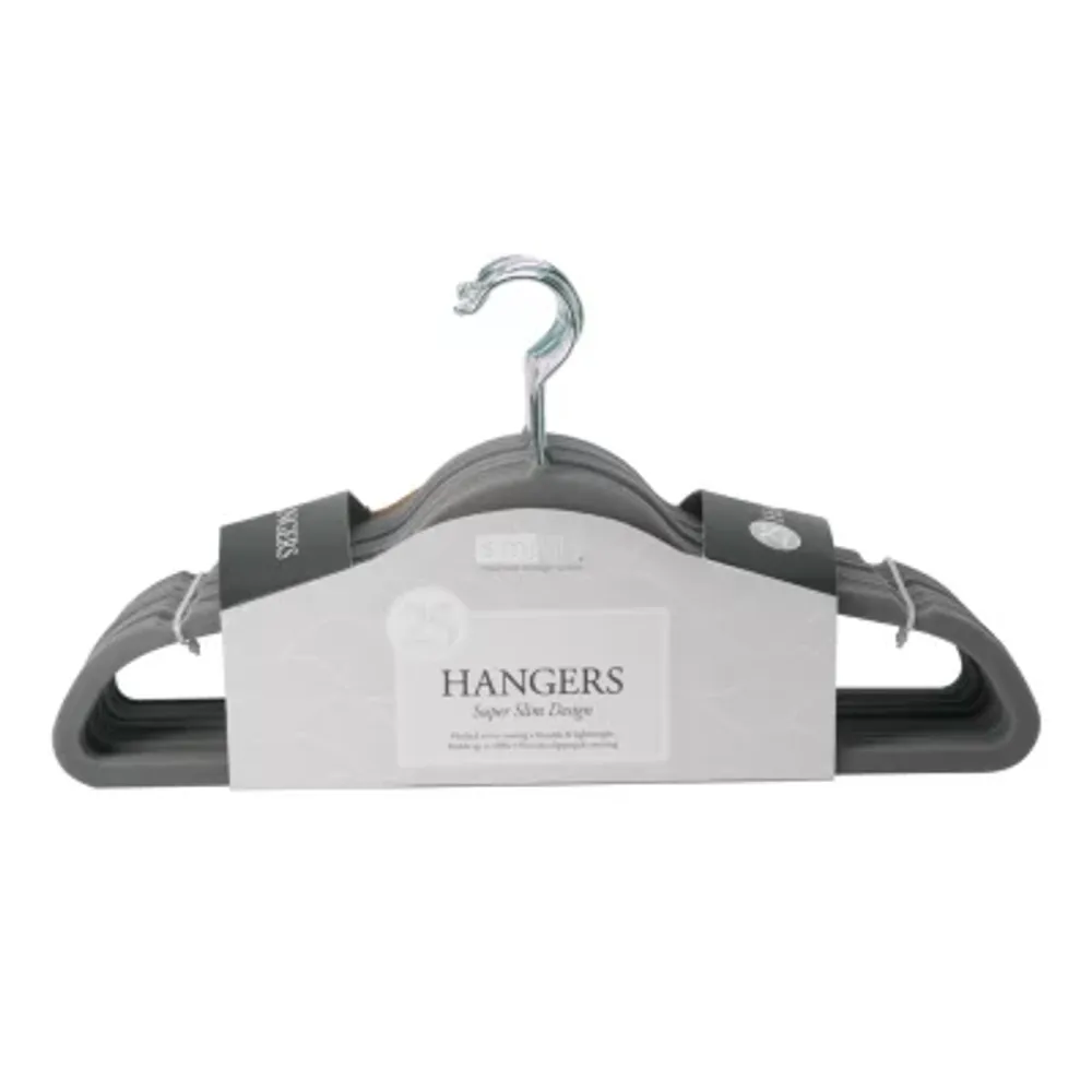 Honey Can Do 50 Pack Velvet Touch Suit Hanger, Black