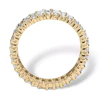 Womens 9 mm 4 3/4 CT. T.W. White Cubic Zirconia 14K Gold Over Brass Band