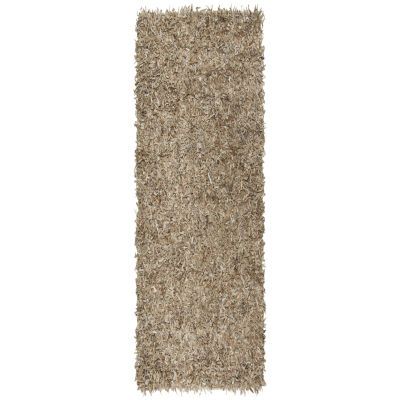 Safavieh Leather Shag Collection Akilah Solid Runner Rug