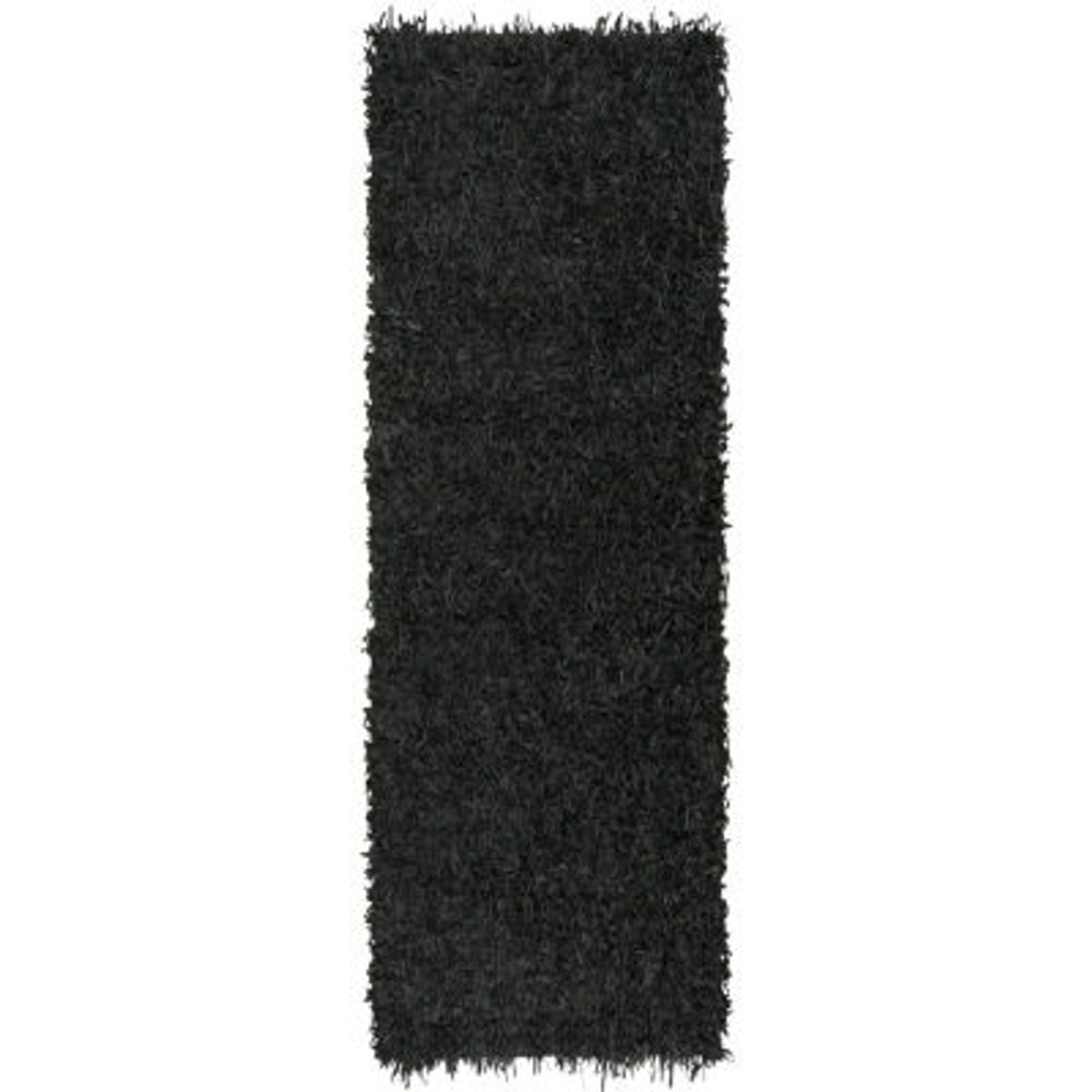 Safavieh Leather Shag Collection Akilah Solid Runner Rug