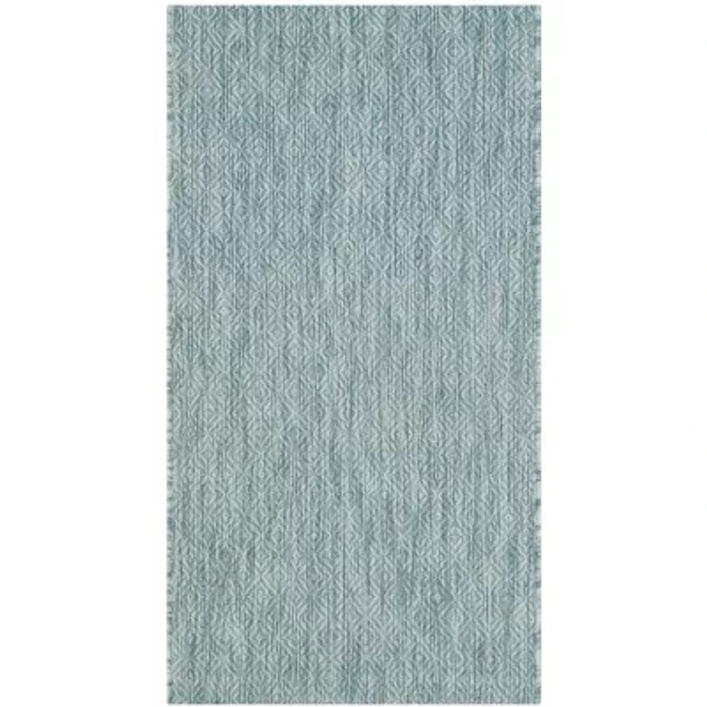 Safavieh Courtyard Collection Monroe Stripe Indoor/Outdoor Area Rug