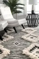 nuLoom Moroccan Textured Shaggy Wool Woven Area Rug