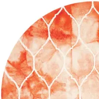 Safavieh Dip Dye Collection Nick Geometric Round Area Rug