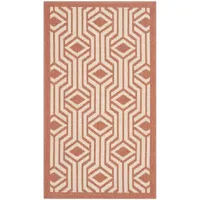 Safavieh Courtyard Collection Dorothy Geometric Indoor/Outdoor Area Rug