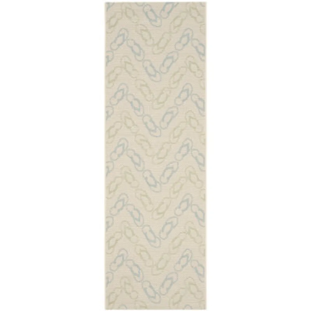 Safavieh Courtyard Collection Andreas Geometric Indoor/Outdoor Runner Rug