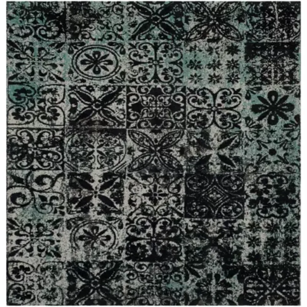 Safavieh Classic Vintage Collection Donald Geometric Square Area Rug