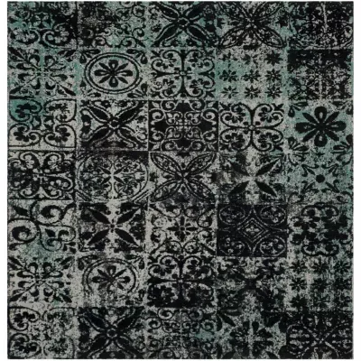 Safavieh Classic Vintage Collection Donald Geometric Square Area Rug