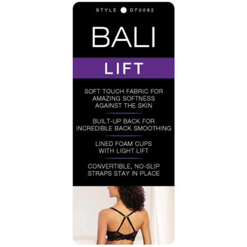 Bali Passion For Comfort® Back Smooth & Light Lift T-Shirt Underwire Full Coverage Bra Df0082