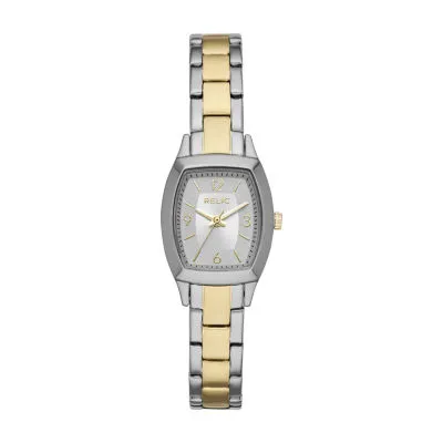 Relic By Fossil Womens Two Tone Stainless Steel Bracelet Watch Zr34501