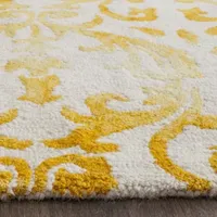 Safavieh Dip Dye Collection Mihail Floral Round Area Rug