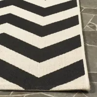 Safavieh Courtyard Collection Cennetig Chevron Indoor/Outdoor Area Rug