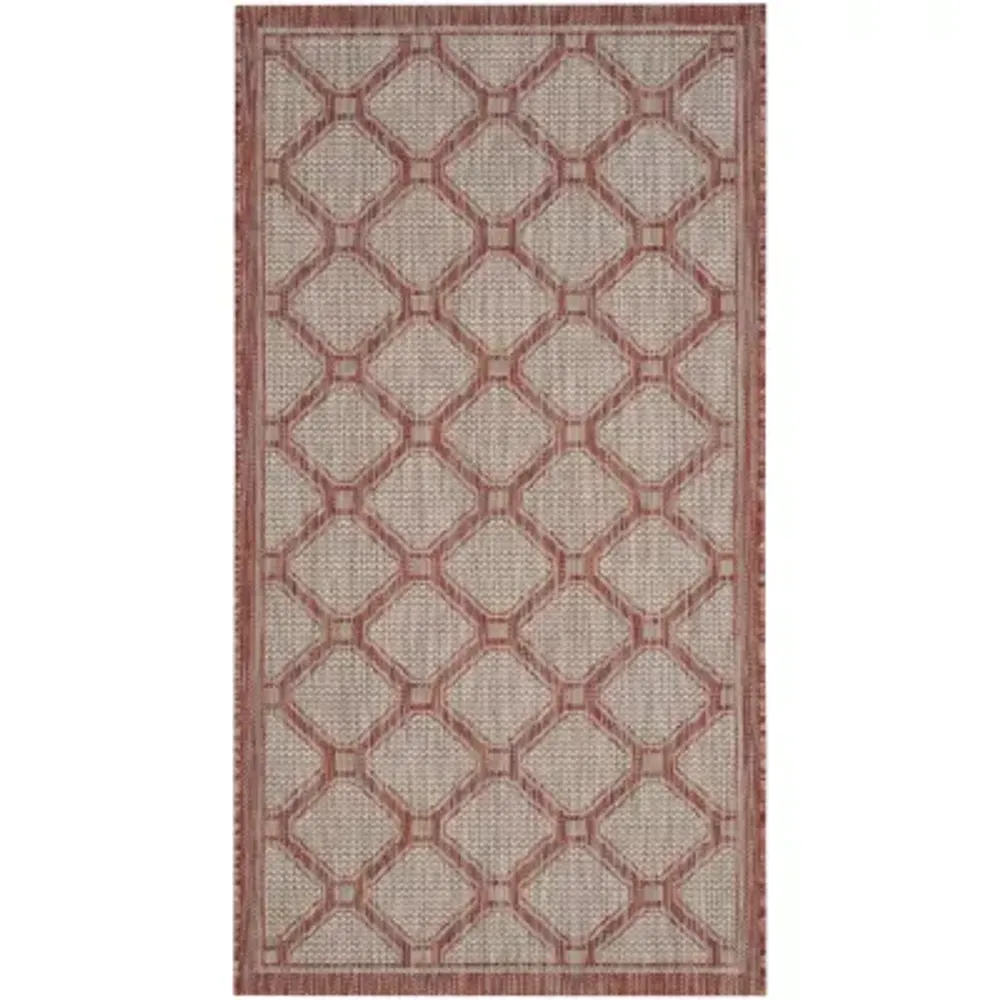 Safavieh Courtyard Collection Corrine Oriental Indoor/Outdoor Area Rug