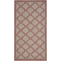 Safavieh Courtyard Collection Corrine Oriental Indoor/Outdoor Area Rug