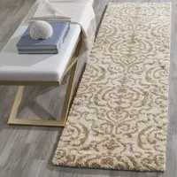 Safavieh Shag Collection Rosheen Damask Runner Rug