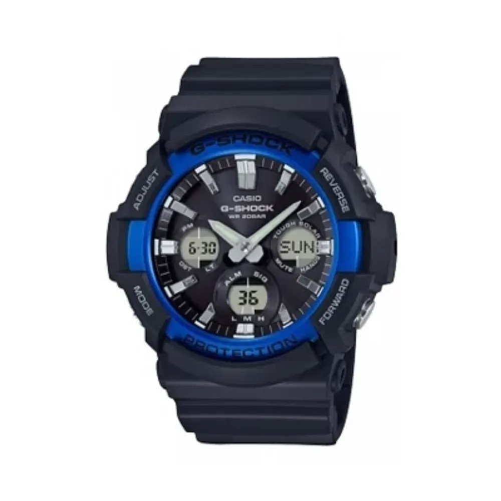 Casio G-Shock Unisex Adult Digital Black Strap Watch Gas100b-1a2