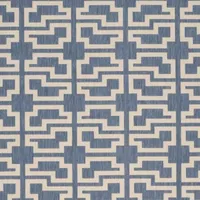 Safavieh Courtyard Collection Eddie Geometric Indoor/Outdoor Square Area Rug