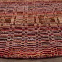 Safavieh Himalaya Collection Lysette Striped Round Area Rug