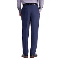 Haggar Travel Performance Tailored Mens Stretch Fabric Regular Fit Flat Front Suit Pant
