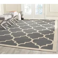 Safavieh Courtyard Collection Amias Geometric Indoor/Outdoor Square Area Rug