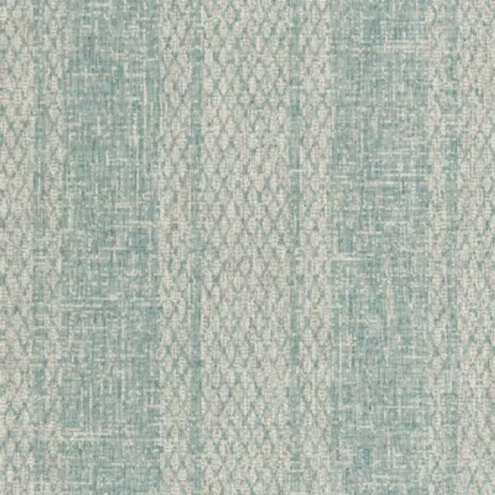 Safavieh Courtyard Collection Elena Geometric Indoor/Outdoor Round Area Rug