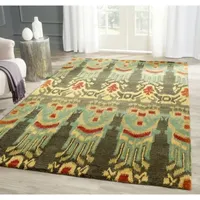 Safavieh Ikat Collection Euclid Geometric Square Area Rug