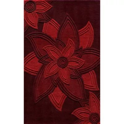 Momeni Delhi 40 Floral Hand Tufted Indoor Rectangular Accent Rug