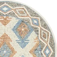 Safavieh Micro-Loop Collection Romeo Geometric Round Area Rug