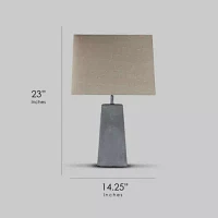 23” Concrete Table Lamp