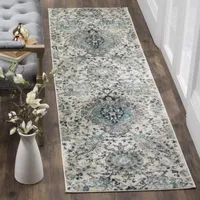 Safavieh Madison Collection Baldric Floral Runner Rug