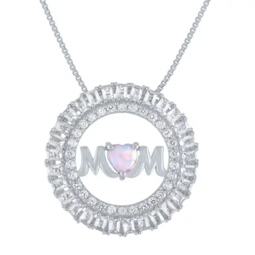 Rose Mum Necklace with Names | Heart Shaped Birthstone Necklace for Mum –  IfShe UK