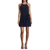 by&by Juniors Sleeveless Fit + Flare Dress