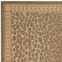 Safavieh Courtyard Collection Daithi Animal Indoor/Outdoor Square Area Rug