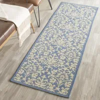 Safavieh Courtyard Collection Lyla Floral Indoor/Outdoor Runner Rug