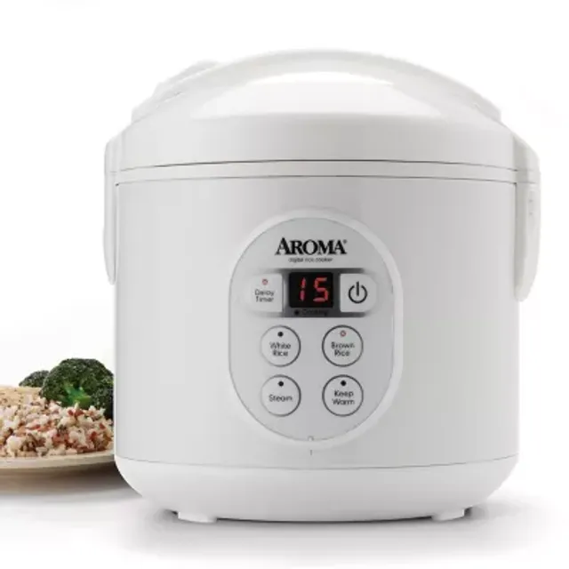 Aroma ARC-1230R 20-Cup (Cooked) Digital Rice Cooker with Glass Lid