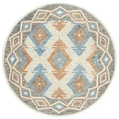 Safavieh Micro-Loop Collection Romeo Geometric Round Area Rug