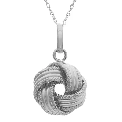 Made in Italy Womens 14K Gold Knot Pendant Necklaces