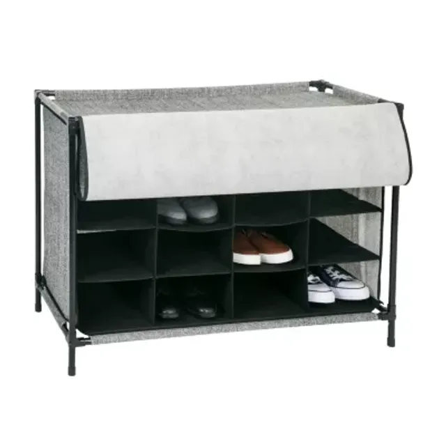 Home Expressions 4-Shelf Shoe Rack, Color: Grey - JCPenney